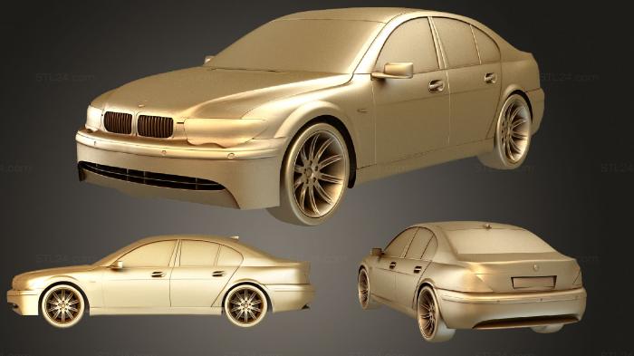 Автомобили и транспорт (BMW 7 серии max, CARS_0839) 3D модель для ЧПУ станка